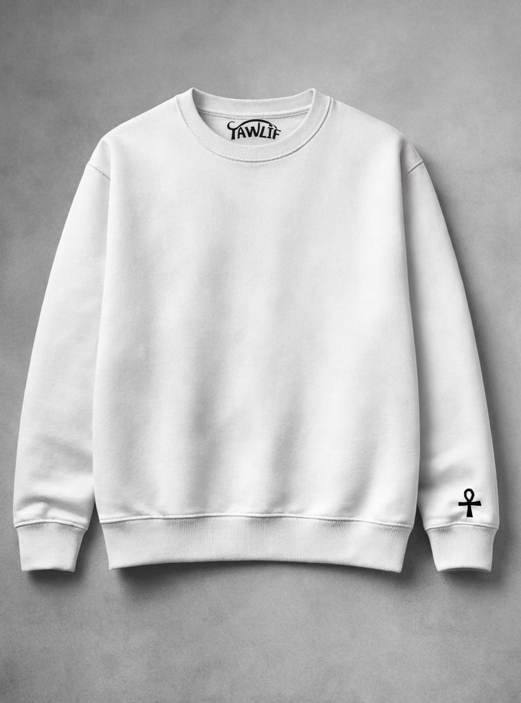 tawlif - white crewneck