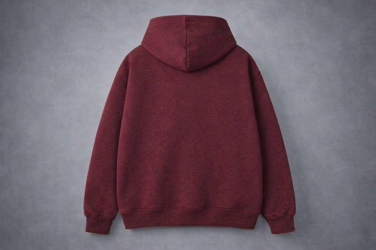 burgandy hoodie